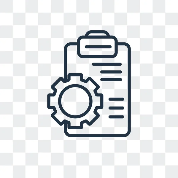 Icono vectorial de gestión aislado sobre fondo transparente, diseño del logotipo de gestión — Vector de stock