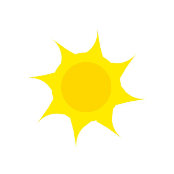 Icono solar vector aislado sobre fondo blanco, signo solar, naturaleza — Vector de stock