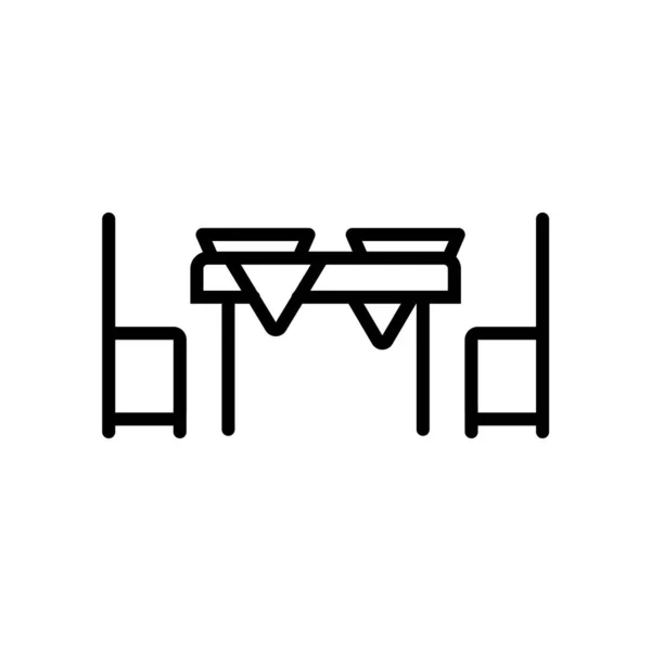 Cuadro icono vector aislado sobre fondo blanco, signo de tabla — Vector de stock