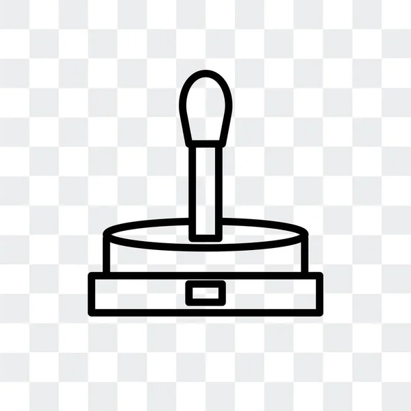 Joystick icono vectorial aislado sobre fondo transparente, diseño del logotipo de Joystick — Vector de stock