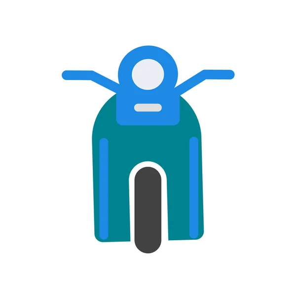 Icono de la motocicleta vector aislado sobre fondo blanco, moto si — Vector de stock