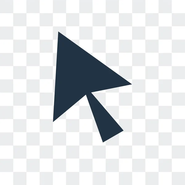 Cursor-Vektorsymbol isoliert auf transparentem Hintergrund, Cursor-Logo-Design — Stockvektor