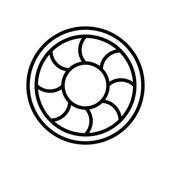 在白色背景、圆圈符号上隔离的圆圈图标向量 — 图库矢量图片