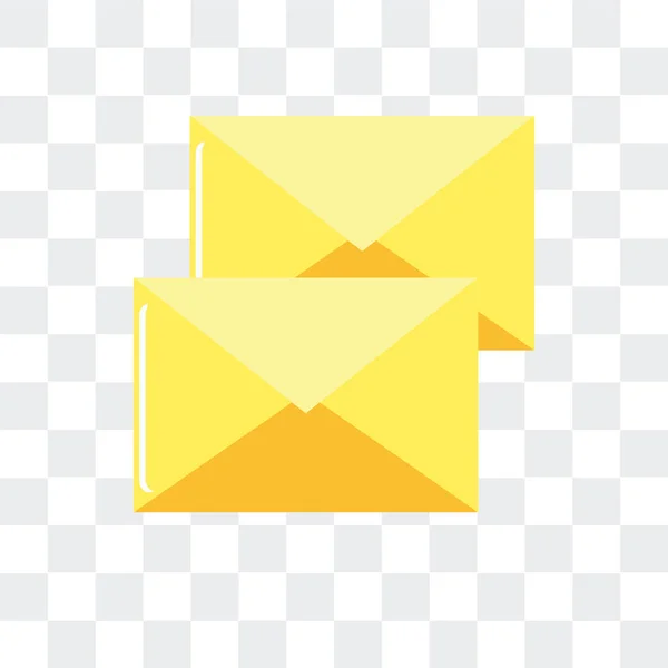 Korespondencyjny wektor ikona na białym tle na przezroczystym tle, Mailing — Wektor stockowy