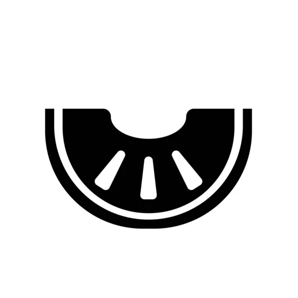 Melón icono vector aislado sobre fondo blanco, Melón signo, foo — Vector de stock