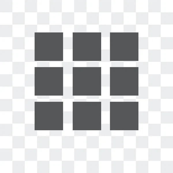 Rubik vector icono aislado sobre fondo transparente, logotipo de Rubik — Archivo Imágenes Vectoriales