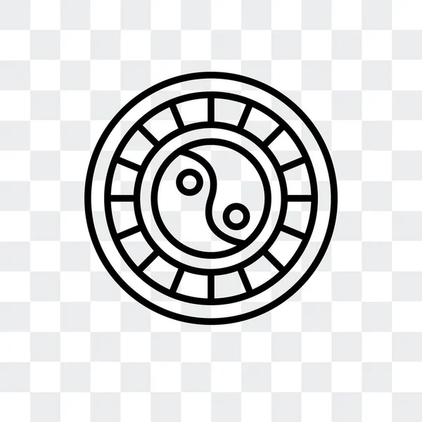 Horoskop wektor ikona na białym tle na przezroczystym tle, projektowanie logo horoskop — Wektor stockowy