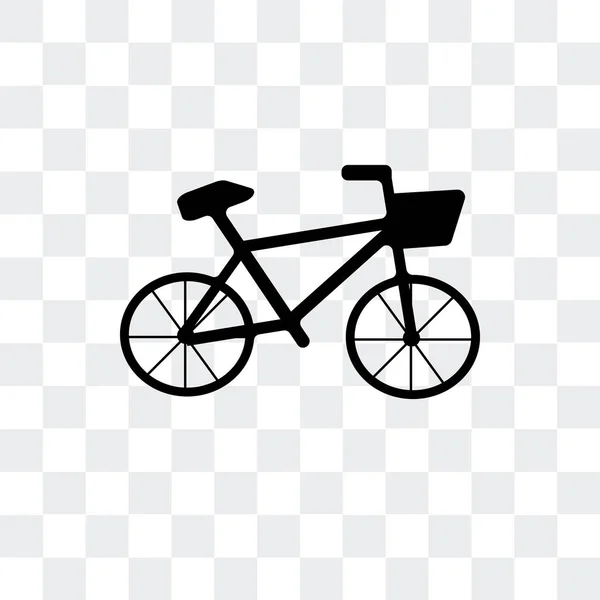 Saydam arka plan üzerinde bisiklet izole Bisiklet vektör simgesi — Stok Vektör