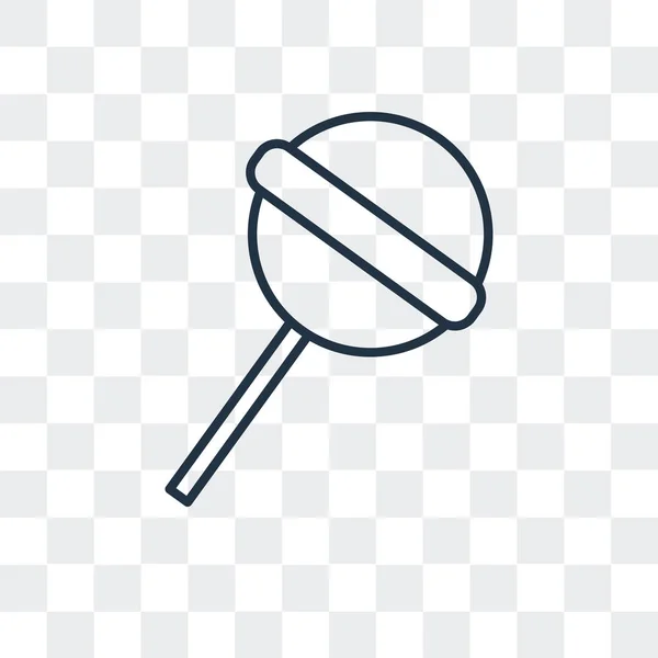Lizak wektor ikona na białym tle na przezroczystym tle, projektowanie logo lizak — Wektor stockowy