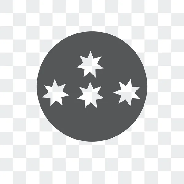 Icona vettoriale stelle isolata su sfondo trasparente, logo stelle — Vettoriale Stock