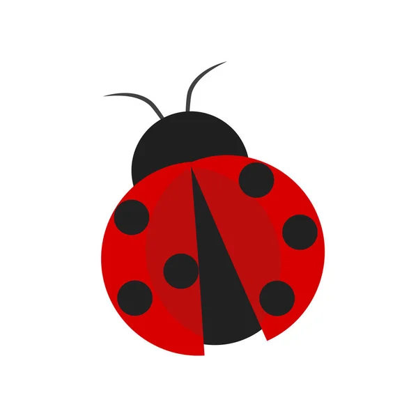 Ladybird icono vector aislado sobre fondo blanco, signo Ladybird — Archivo Imágenes Vectoriales
