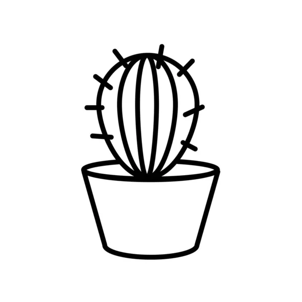 Cactus icon vector isolated on white background, Cactus sign , l — Stock Vector