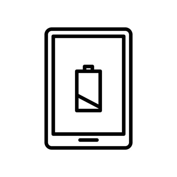 Icono del teléfono inteligente vector aislado sobre fondo blanco, Smartphone — Vector de stock