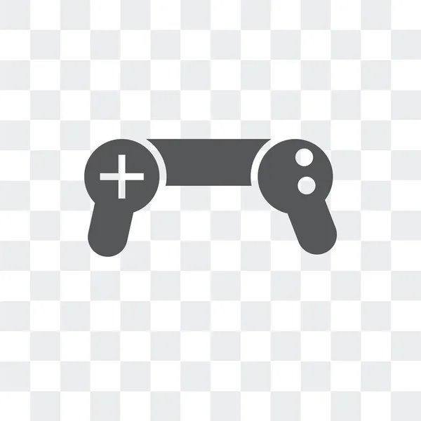 Ícone de vetor Gamepad isolado em fundo transparente, Gamepad —  Vetores de Stock