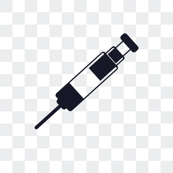 Vaccine vector icon isolated on transparent background, Vaccine — Stock Vector