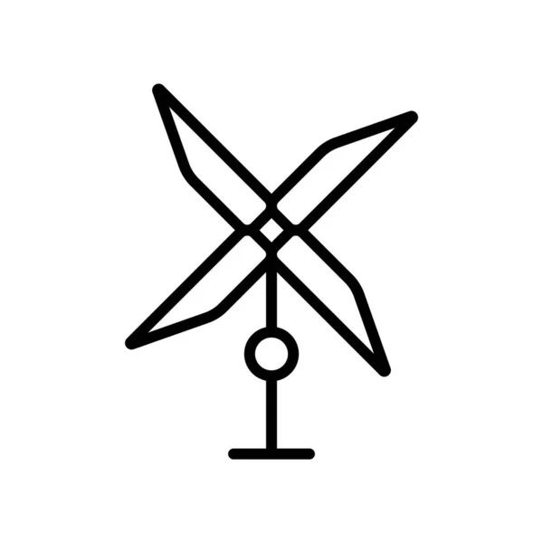 Molino de viento icono vector aislado sobre fondo blanco, Molino de viento signo — Archivo Imágenes Vectoriales