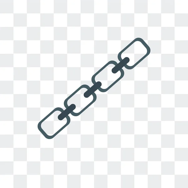 Saydam arka plan üzerinde zincirleri lo izole zincir vektör simgesi — Stok Vektör