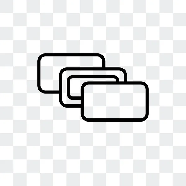 Tiefenwahrnehmung Vektor-Symbol isoliert auf transparentem Hintergrund, Tiefenwahrnehmung Logo-Design — Stockvektor