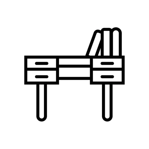 Icono de escritorio vector aislado sobre fondo blanco, signo de escritorio — Vector de stock