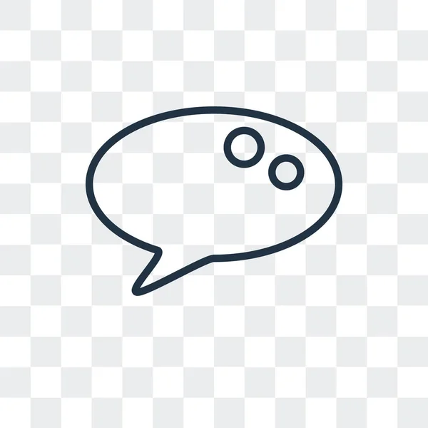 Chat-Vektor-Symbol isoliert auf transparentem Hintergrund, Chat-Logo-Design — Stockvektor