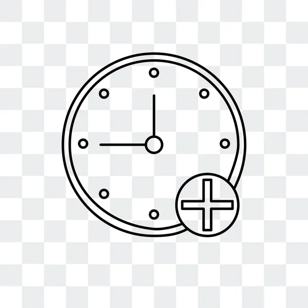 Icône vectorielle chronomètre isolée sur fond transparent, Stopwa — Image vectorielle
