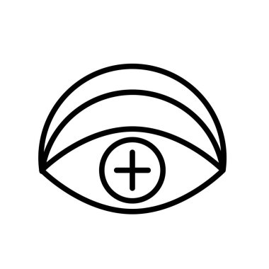 Vizyon simge vektör izole beyaz arka plan, vizyon işareti, l