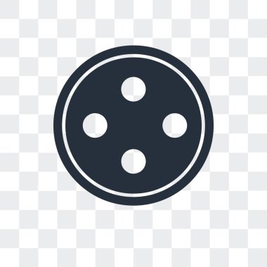 Saydam arka plan üzerinde nokta logo des izole nokta vektör simgesi