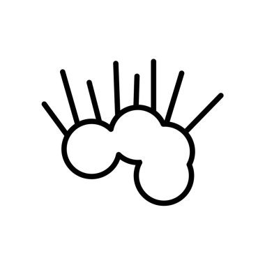 Beyaz arka plan üzerinde patlama sı izole patlama simge vektör