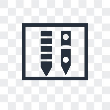 Saydam arka plan üzerinde Gro izole brüt kalem vektör simgesi