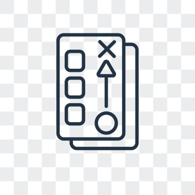 Saydam arka plan üzerinde strateji logo tasarımı izole strateji vektör simgesi