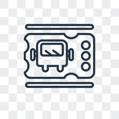 Saydam arka plan üzerinde tren bilet logo tasarımı izole tren bilet vektör simgesi