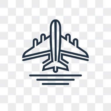 Saydam arka plan üzerinde uçuş logo tasarımı izole uçuş vektör simgesi