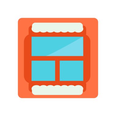 Pencere simge vektör izole beyaz arka plan, pencere işareti, s