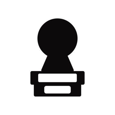 Damga simge vektör izole beyaz arka plan, damga işareti, bla