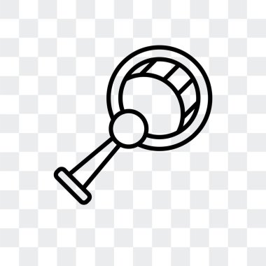 Saydam arka plan üzerinde Fan logo tasarımı izole fan vektör simgesi