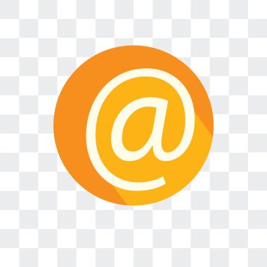 Şeffaf arka plan, logo desig olarak izole vektör simgesine