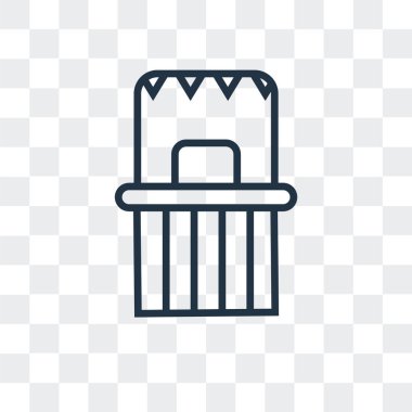 Saydam arka plan üzerinde bilet office logo tasarımı izole bilet office vektör simgesi