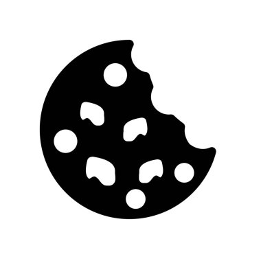 Tanımlama bilgisi simge vektör izole beyaz arka plan, çerez işareti, f