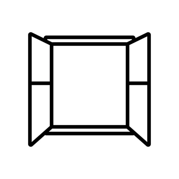 Icono de ventana vector aislado sobre fondo blanco, signo de ventana — Vector de stock