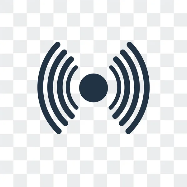 Icono de vector Wifi aislado sobre fondo transparente, diseño de logotipo Wifi — Vector de stock