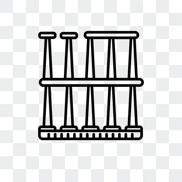 Римський театр Меріда вектор значок ізольовані на прозорим фоном, римський театр Меріда логотипу дизайн — стоковий вектор