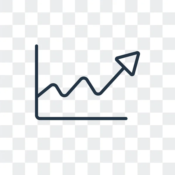 Statistik-Vektor-Symbol isoliert auf transparentem Hintergrund, Statistik-Logo-Design — Stockvektor