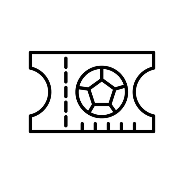Icône de billet vecteur isolé sur fond blanc, Panneau de billet, l — Image vectorielle