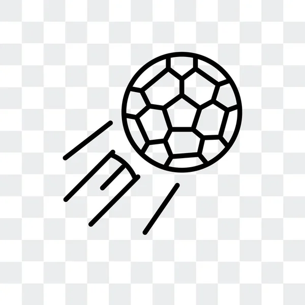 Labda vektor ikon elszigetelt átlátszó háttér, labda logo tervezés — Stock Vector