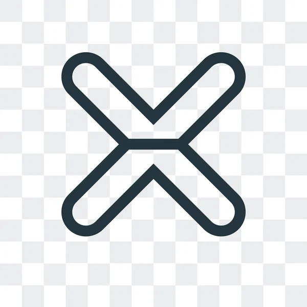 Delete Icon Trendy Design Style Delete Icon Isolated Transparent