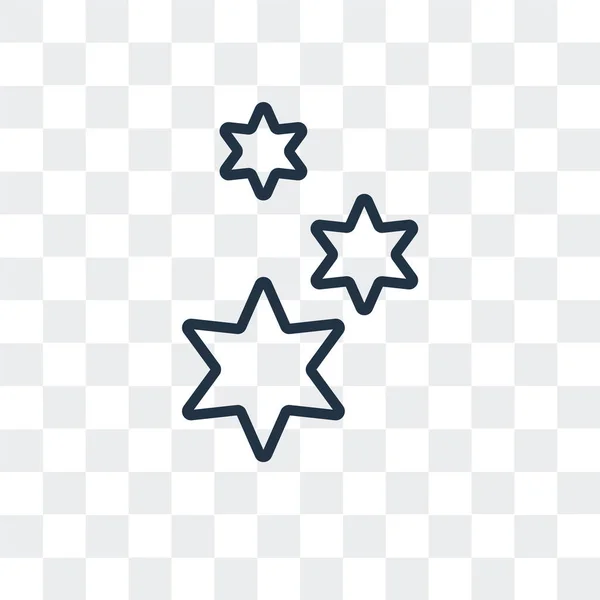 Izolované na průhledné pozadí, design loga Star hvězda vektorové ikony — Stockový vektor