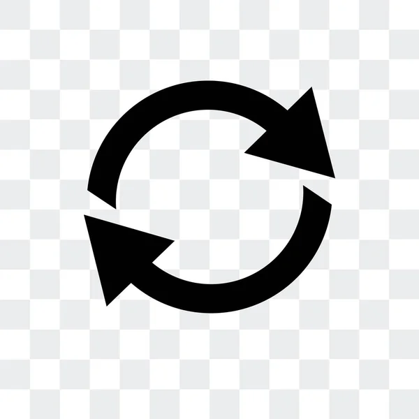 Recycling-Vektor-Symbol isoliert auf transparentem Hintergrund, recycl — Stockvektor