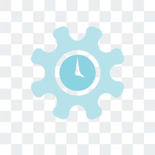 Icône vectorielle de temps isolé sur fond transparent, logo de temps d — Image vectorielle