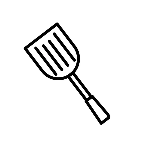 Spatula icon vector isolated on white background, Spatula sign , — Stock Vector