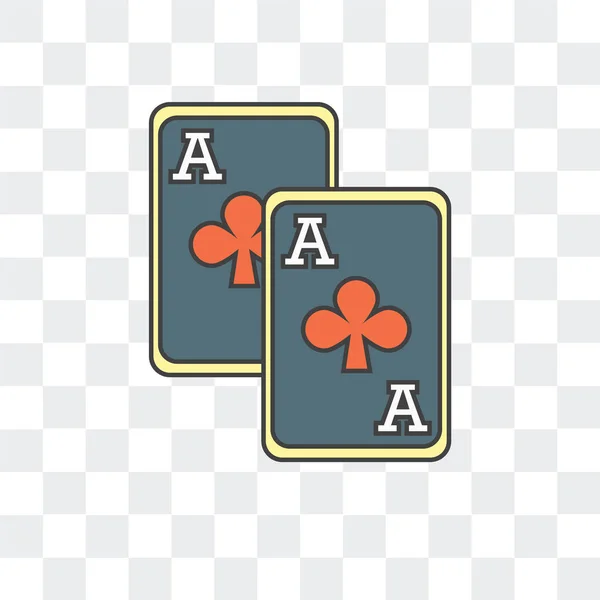 Gambler icono vectorial aislado sobre fondo transparente, Jugador — Archivo Imágenes Vectoriales